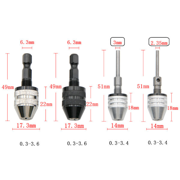Borrchuck Keyless Impact Driver Adapter C
