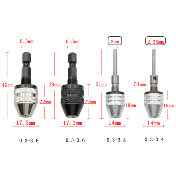 Borrchuck Keyless Impact Driver Adapter D