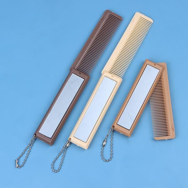 2-i-1 Sammenfoldelig Chokoladeformet Foldekam Med Sminkespejl Dark Brown