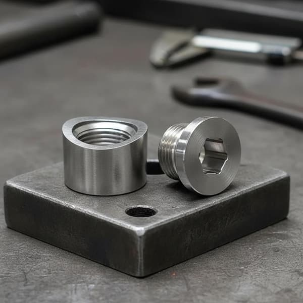 Gjenge Oksygensensor Bung Rustfritt Stål Mutter Fitting Sveise M18