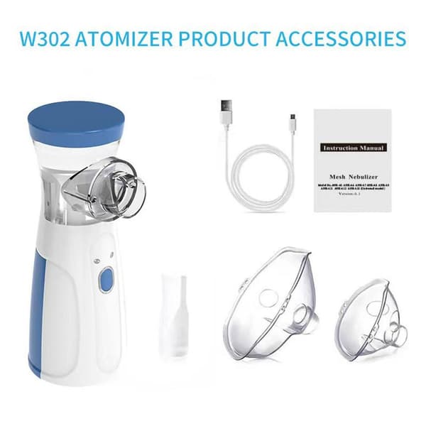 Håndholdt Mini Ansigtsdamper Lydløs Mesh Nebulisator Luftfugter F A3