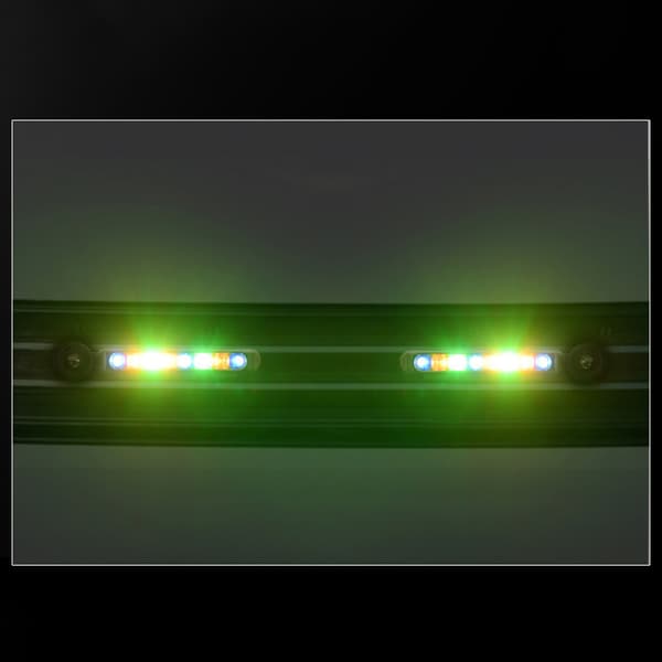 Bil LED varselljus med vinddriven fläkt strålkastare Aux color