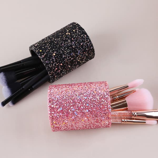 1 stk Kvinder kosmetisk makeup børste opbevaring spand blyantholder O Pink