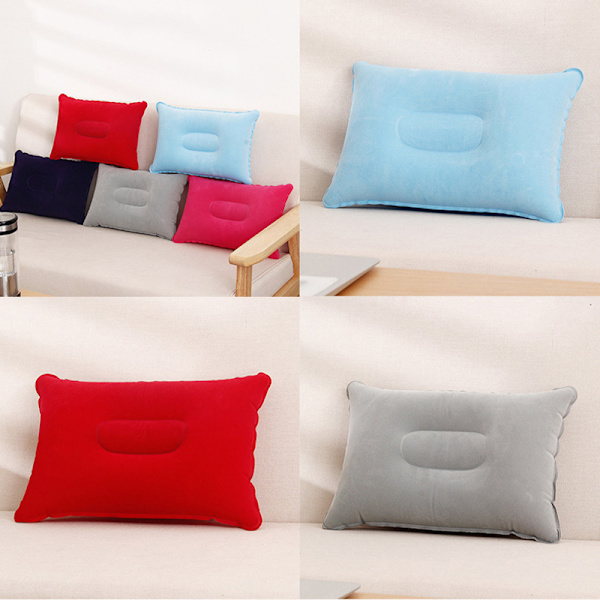 Ultrakevyt puhallettava Nylon Air Pillow Camping Sleeping Matt Out Gray