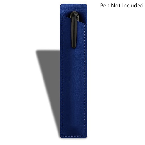 Bærbart simpelt ensfarvet PU-læder pennetui Ridsebestandigt A1
