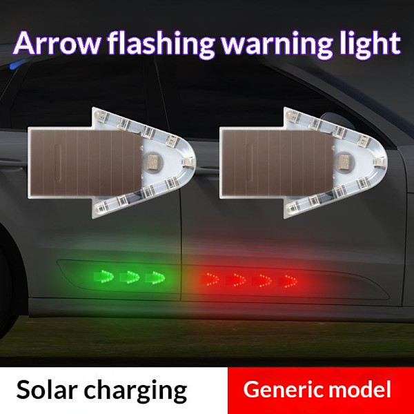 Solljus Bil Pil Blinkande Ljus Trådlös Multi Mode LED Varning A4