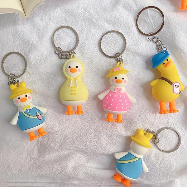 e Rygsæk Duck Keychain Pendant Shopping Bag Nøglering Lille Gi A4