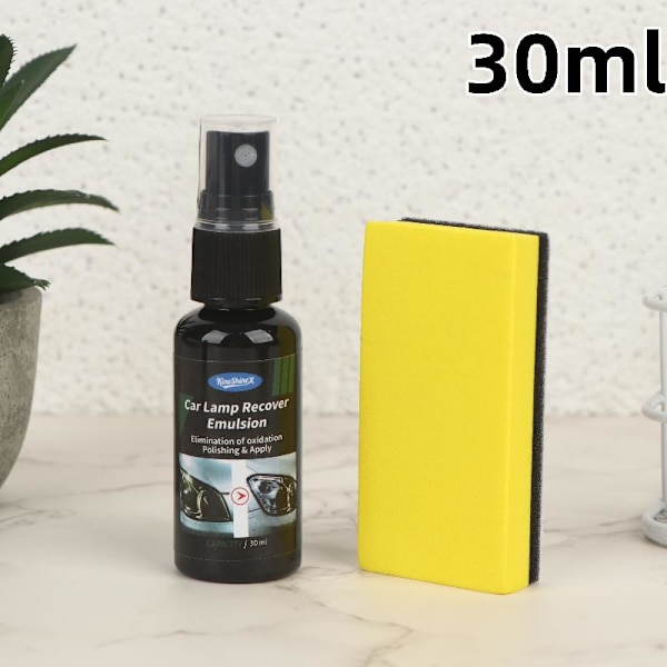 Bilfrontlys Restaurering Poleringssett Frontlykt Ripefjerner 30ml