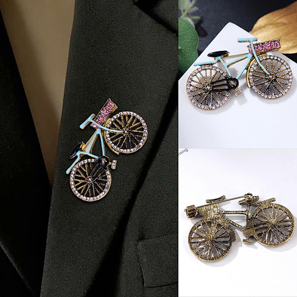 Mini Fasjonable Retro Sykkel Brosjer Pin For Dame Kostyme 1pc