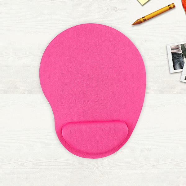 Musmatta med handledsstöd för laptop matta Anti-Slip Gel Wrist EV Rose red