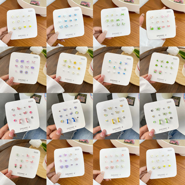 Yhden viikon minimalistinen set Tuilp-kukkaperhossolmua A5