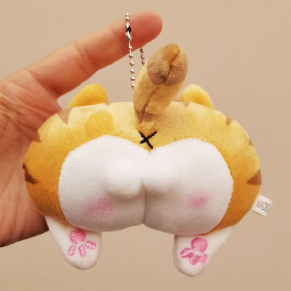 Ny e Cat Butt Plysch Nyckelring Butt Soft Fidget Toy Girls Child A2