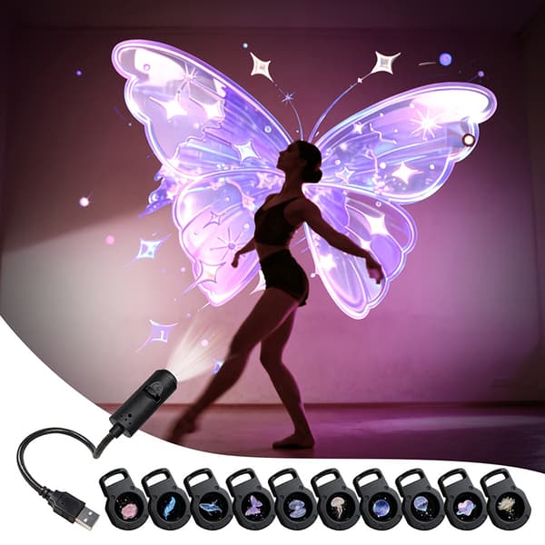 LED Projektionslys USB LED Projektor LED Drømmeprojektion Natlys