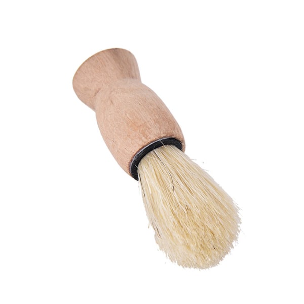 1x pro wood handtag grävling hår skägg rakborste