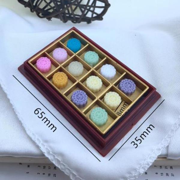 1:12 Dukkehus miniture simulering Mooncake Model Decoration A