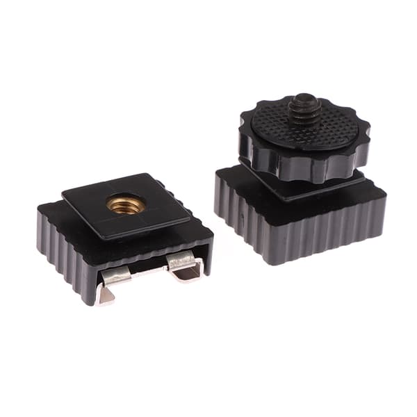Flash Hot Shoe Brakett Mount Adapter 1/4" skrue for Studio Spee A1