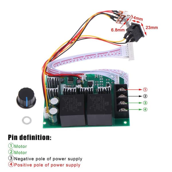 Digital Display 40A PWM Hastighetsregulator 12-36V Justerbar