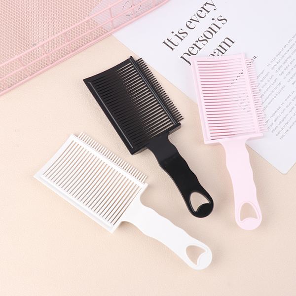 Fading Comb Professional Barber Clipper Blending Flat Top Hair White