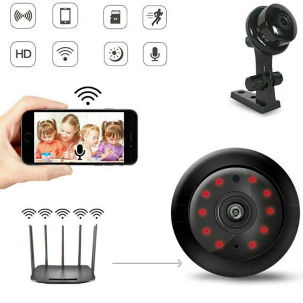 1080P trådløst mini wifi-kamera innendørs/utendørs Mini Camera(only) 70b2 |  Mini Camera(only) | Fyndiq