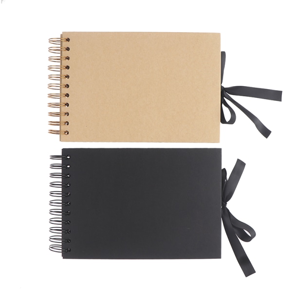 Valokuva-albumit 30 mustaa sivua muistikirjat A4 askartelupaperi DIY Scr Black