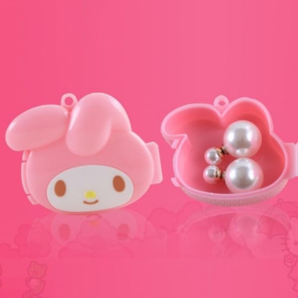 Kawaii Oppbevaringsboks Mymelody og Anime Mini Girly Earnail-smykker