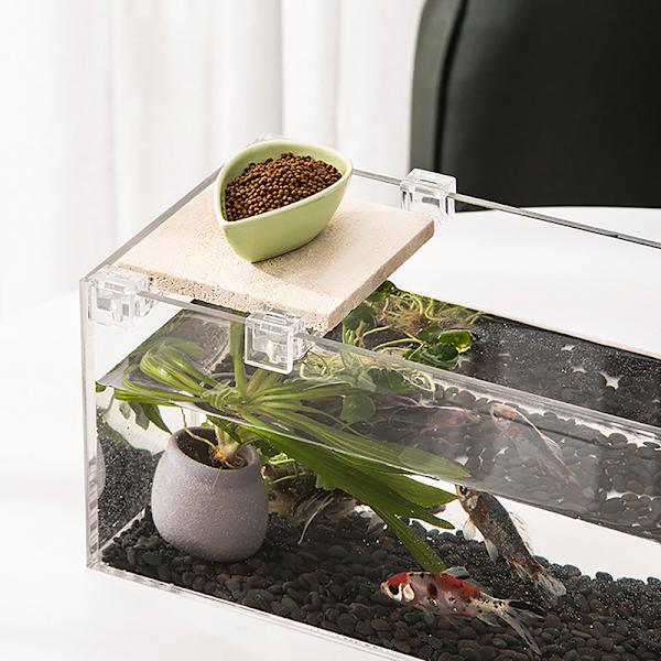4 stk Aquarium Akryl Clips Akvarium Låg Dæksel Support Holder 8mm