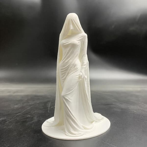 1 st 3D-printad vit klänning spökskulptur prydnad rolig hall A4