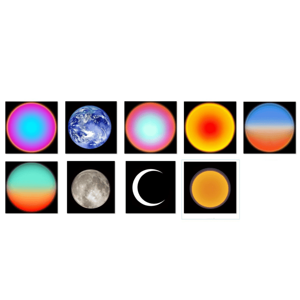 2-i-1 Galaxy Stjerneprojektor Nattlys LED Stjernehimmel Omgivelseslys A2