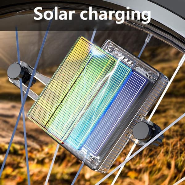Soldrevet LED-vindmølle-sykkellykt A