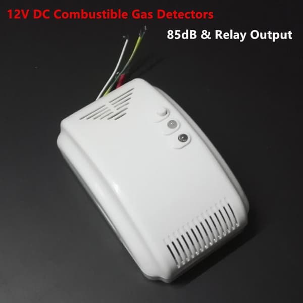1 stk propan butan sensor 12V gassdetektor sensor LED blits Al
