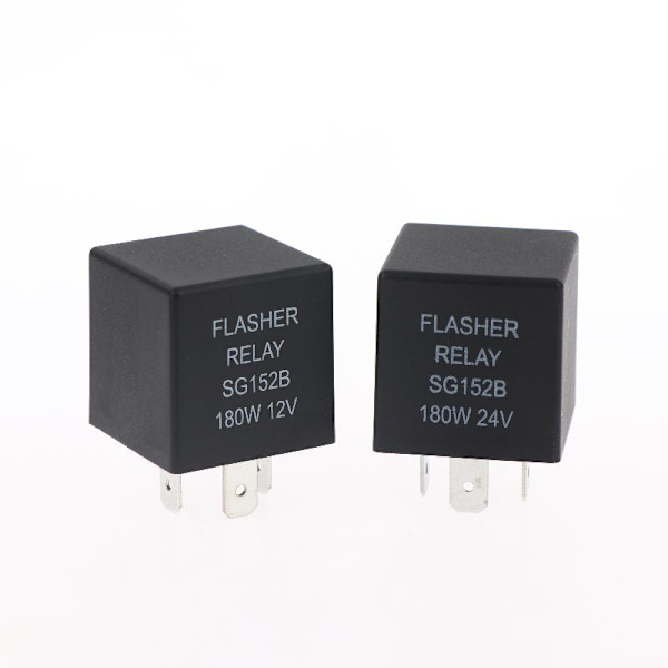 1 sæt bilblinkrelæ til blinklys LED-blinkrelæ 12V without socket
