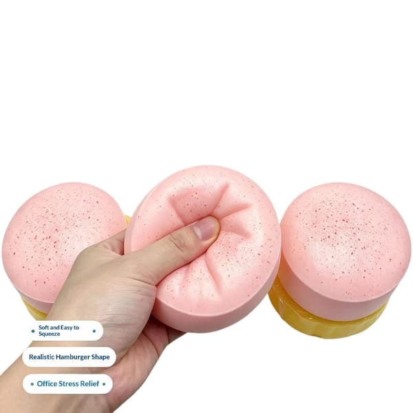 Taba Yoghurtkakebrød Leketøy Myk Sakte Stigende Sensorisk Fidget Yellow