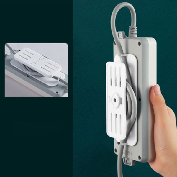 Självhäftande Desktop Socket Fixer Cable Organizer Seamless Plus C