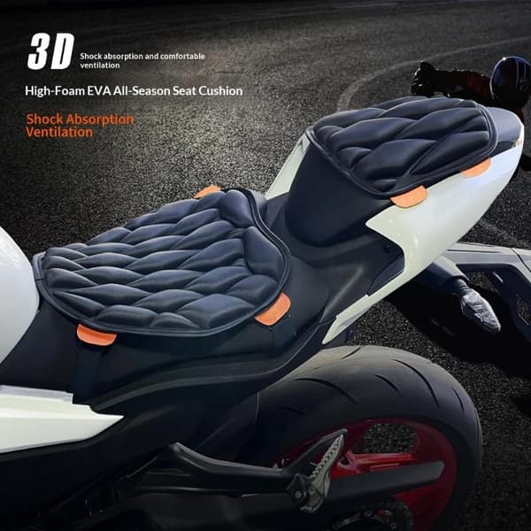 Luftkudde Motorcykelsitsdyna Skydd 3D Komfortkudde M