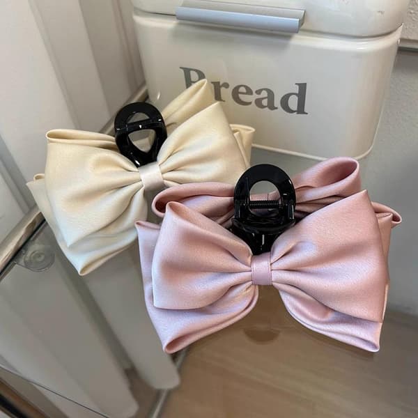 Mode Kvinnor Rosett Hårnål n Version Av Enfärgad Fjäril Hår Pink