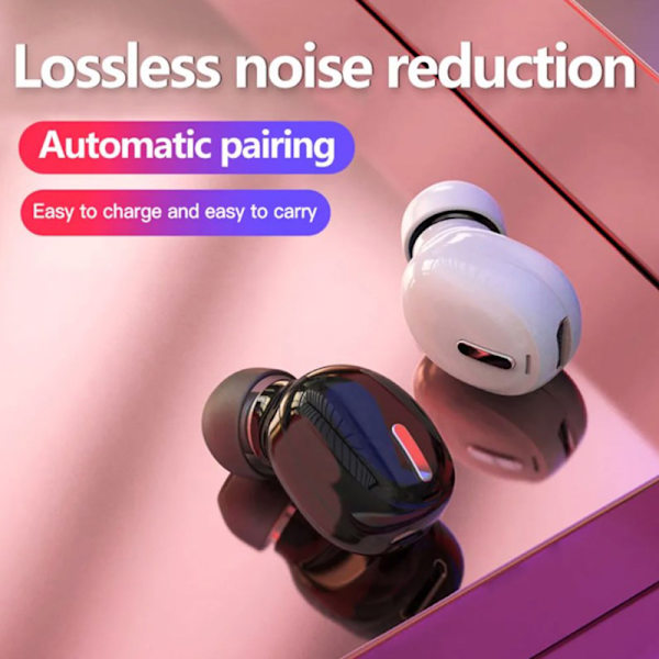 Mini Wireless Bluetooth-kompatibel 5.0 hörlurar In Ear Sport Wi white