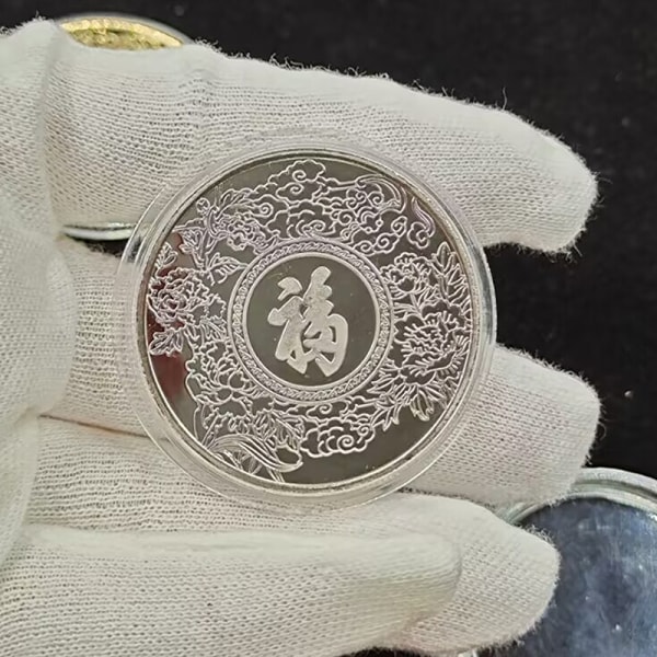 2024 Zodiac Year of the Dragon erindringsmønt Silver