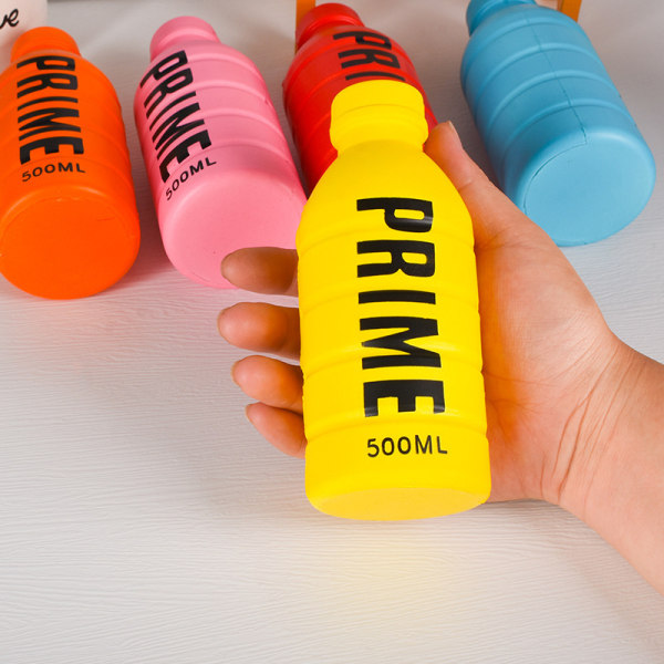 Anti-Stress Prime Drink Bottle Relief Legetøj Blødt Fyldt Latte C Pink