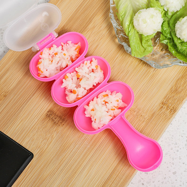 1 Stk Rice Ball Shaker Ball Diy Sushi Form Kugleformet Små Ris Pink