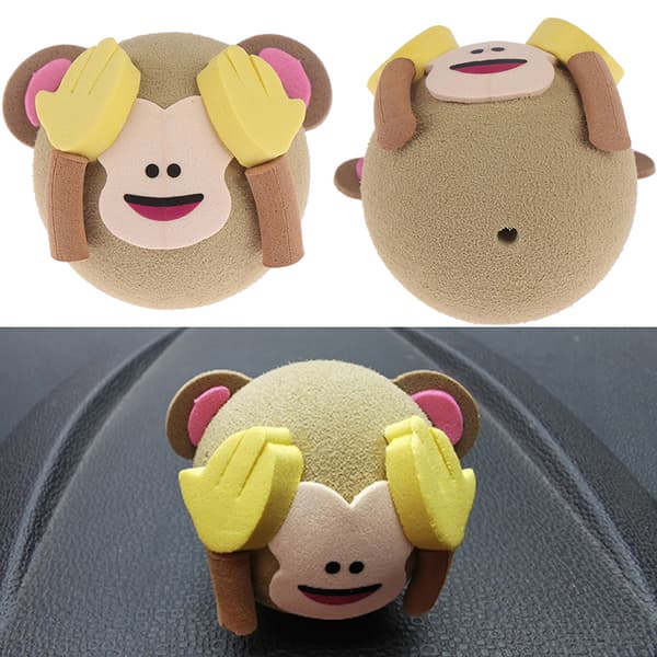 1Pc e monkey bil suv antenne penn topper antenne EVA ball dekor t