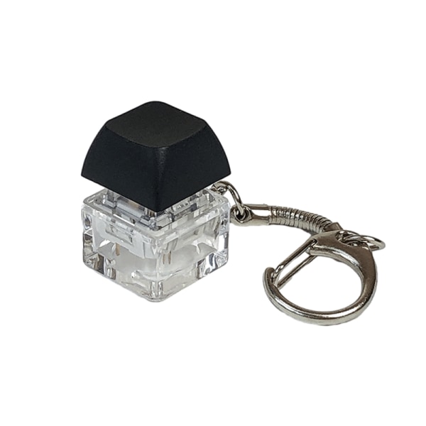 Merit +1 Muyu Decompression Keychain Keyboard Button Sormenpää Black
