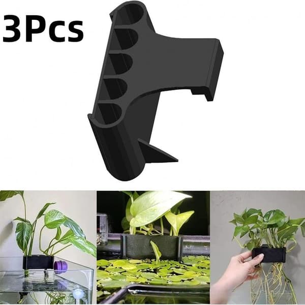 1/2/3 st Akvarium Stödkorg Odlingställ Dekorationsställ 3Pcs