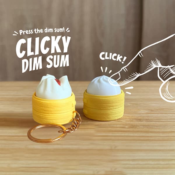 Mini dampet bolle Relax Clicker Aflastning Nøglering Dekompression K A2