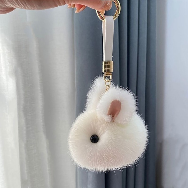 Ny e Little Plush Car Keychain Pendant Herre Dame Par Høy A1