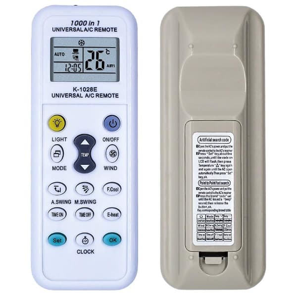 1000 i 1 universell fjärrkontroll K 1028E AC digital LCD för A B