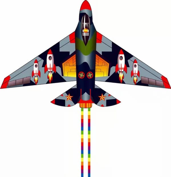 Fargerik jagerflydrage for barn Stor flydrage med lang hale A5