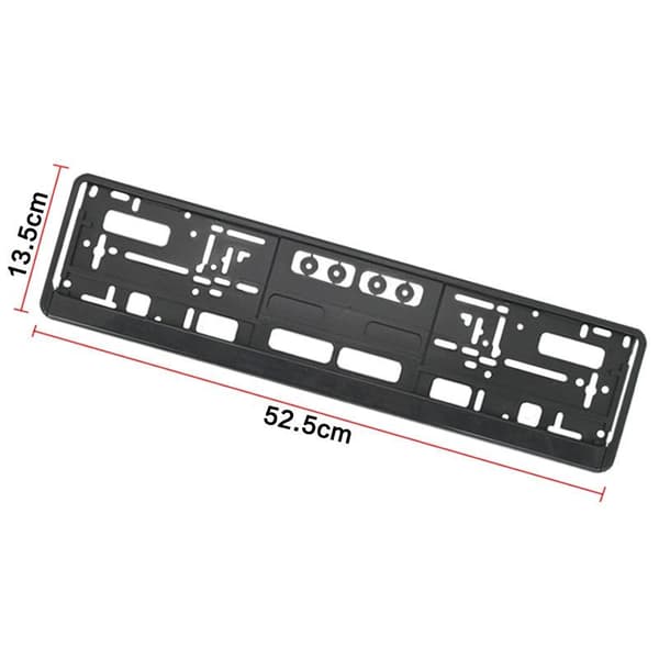 1 stk. nummerskiltramme EU-standard skiltramme Black