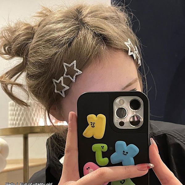 e Star Hairpin Sweet Cool n Style Hair Clip All-Match Hair Acce A