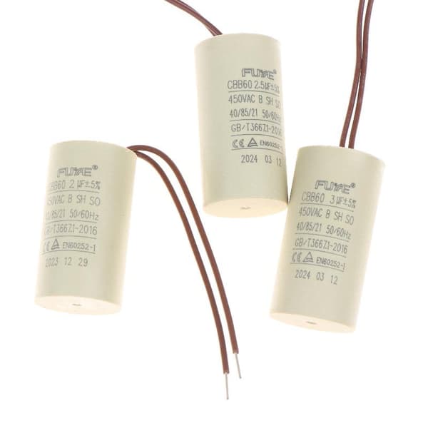 1/5 st 2/2,5/3uF CBB60 kondensator för cirkulerande vattenpump Han C 1pcs