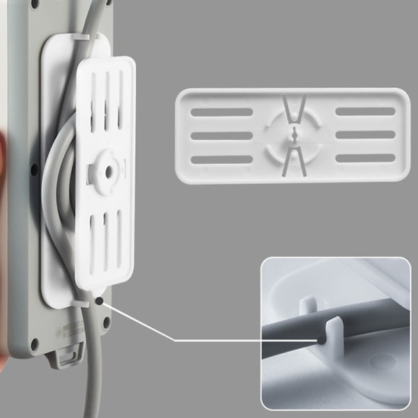 Självhäftande Desktop Socket Fixer Cable Organizer Seamless Plus C